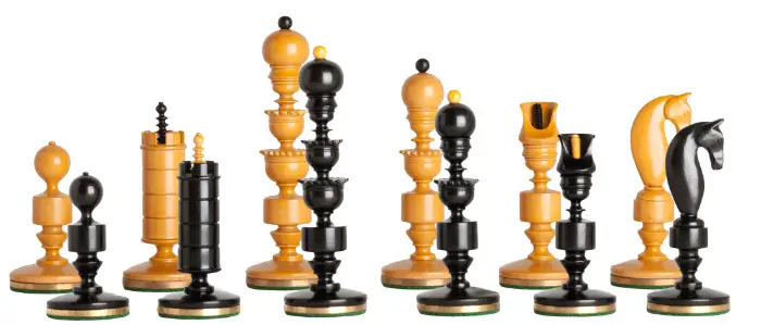 The Biedermeier Series Luxury Chess Pieces