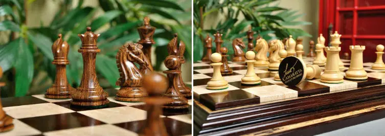 Camaratta Signature Series Cooke Luxury Chess Set & Board Combination