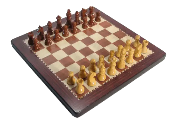 cylindrical modern chess set plastic