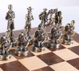 16" Civil War Theme Chess Set