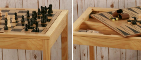The 3 in 1 Wood Chess Table