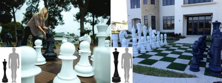 48 Inches and 72 Inches Giant Chess Sets