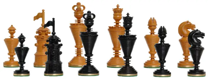 The Anglo-Dutch Reproduction Luxury Wood Chess Pieces - 4.75" King
