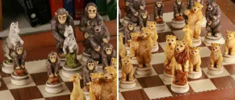 The Animal Kingdom Themed Chess Set