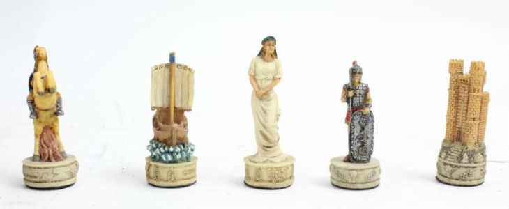 Battle of Troy Theme Chess Set Pieces