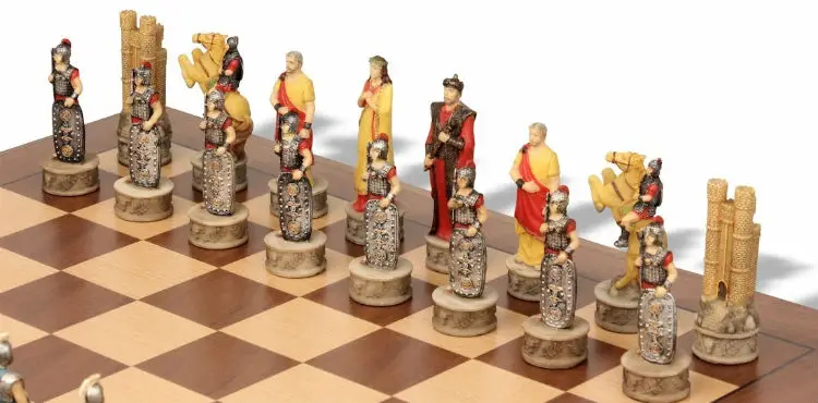 Battle of Troy Theme Chess Set Package - The Trojan Army