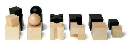 The Bauhaus Chess Set Pieces