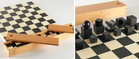 Bauhaus Chess Set - Board, Pieces & Box