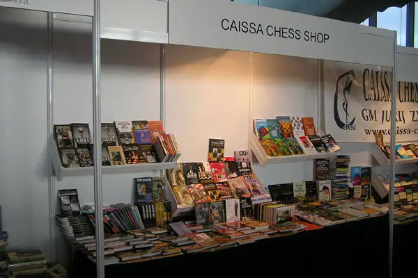 Caissa Chess Shop stand at the chess Olympiad in Germany