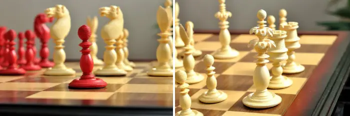 The Calvert Chess Set and Board Combination