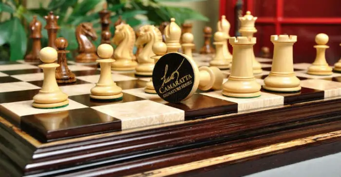 The Camaratta Signature Series Cooke Luxury Chess Set & Board Combination