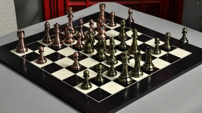 The Candidates Series Chess Set - 4.25" King – Metallic