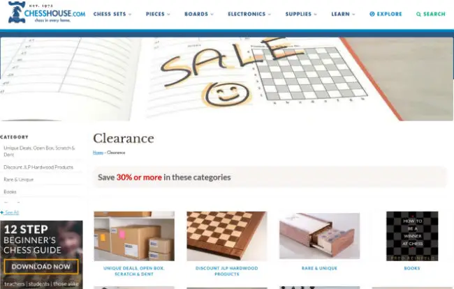 Chesshouse Clearance Section