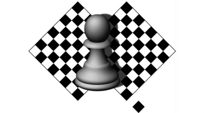 Pawn Chess Pieces With Chess Squares