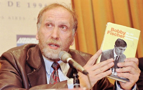 Bobby Fischer Presenting His Biography Book