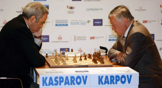 Chess Match Between Kasparov & Karpov