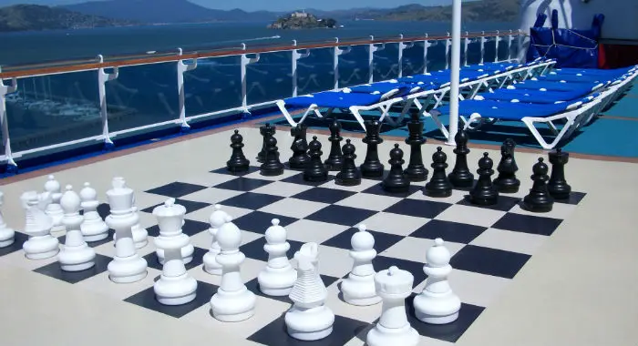 Giant Chess Set on a Cuise Ship