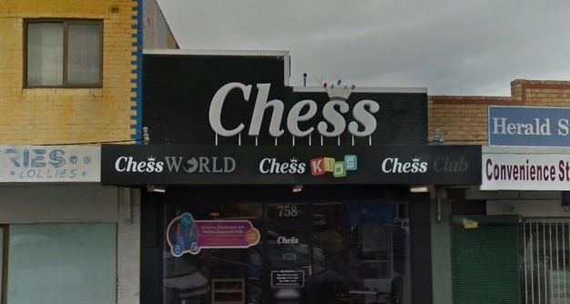 Chess World Store Front. Melbourne, Australia