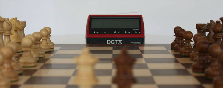 DGT PI Chess Clock & Computer With A Chess Set