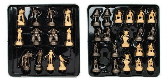 The Fallout Chess Set Pieces