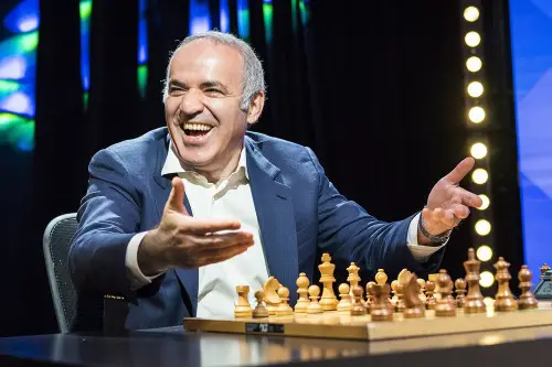 Kasparov in the Pro-Biz Cup - London, 2017.