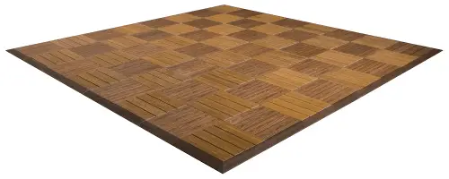 MegaChess Commercial Grade Synthetic Wood Giant Chess Board With 12 Inch Squares 8' x 8'