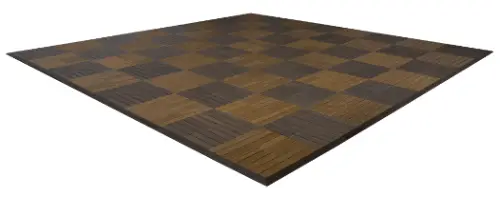 MegaChess Commercial Grade Synthetic Wood Giant Chess Board With 24 Inch Squares 16' x 16' 