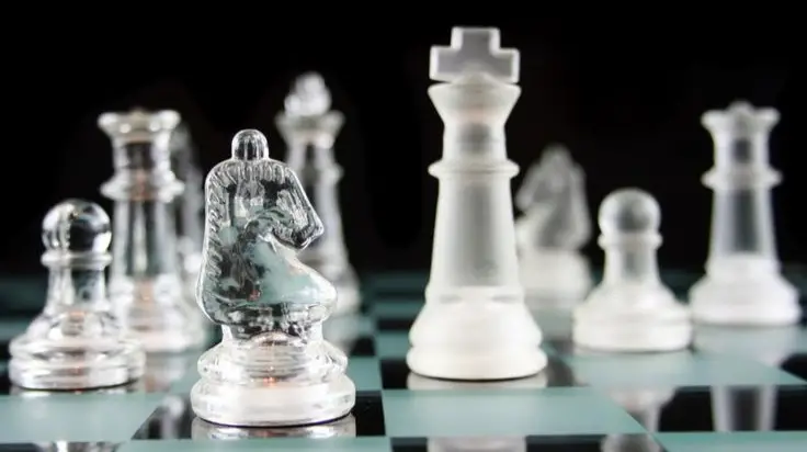 A Glass Chess Set