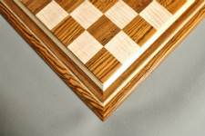 Signature Contemporary IV Luxury Chess board - BOCOTE / CURLY MAPLE