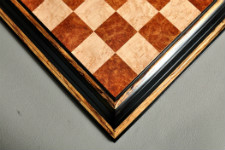Signature Contemporary Chess Board - RED AMBOYNA / BIRD'S EYE MAPLE