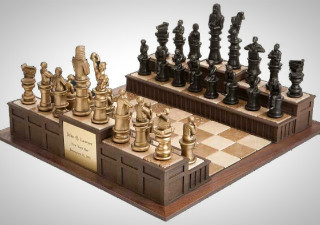 "Approach the Bench" Legal Chess Set