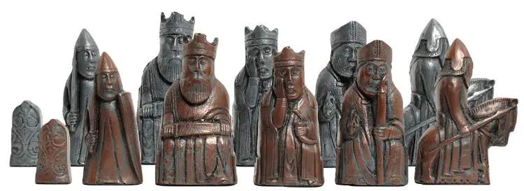 The Isle of Lewis Chess Pieces - 3.5" King - METAL