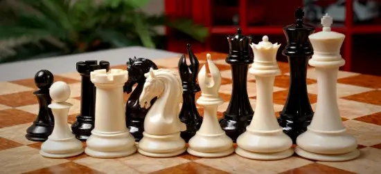 The Mammoth Ivory Collector Series Luxury Chess Pieces - 4.4" King