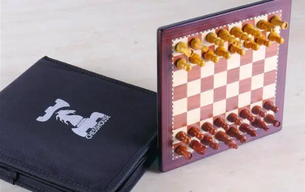 Magnetic Chess Set & Chessboard Case with ChessHouse Logo