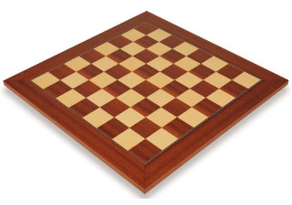 Mahogany & Maple Deluxe Chess Board