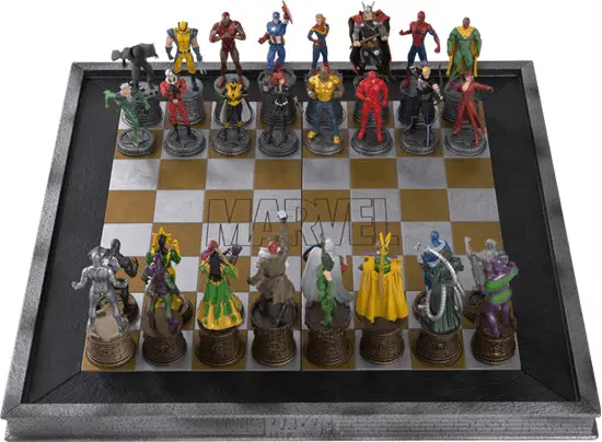 The Marvel Chess Collection with a Marvel Chess Board