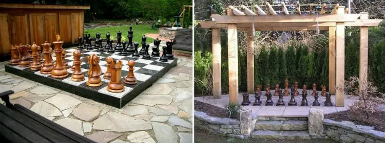 MegaChess giant chess sets in public gardens