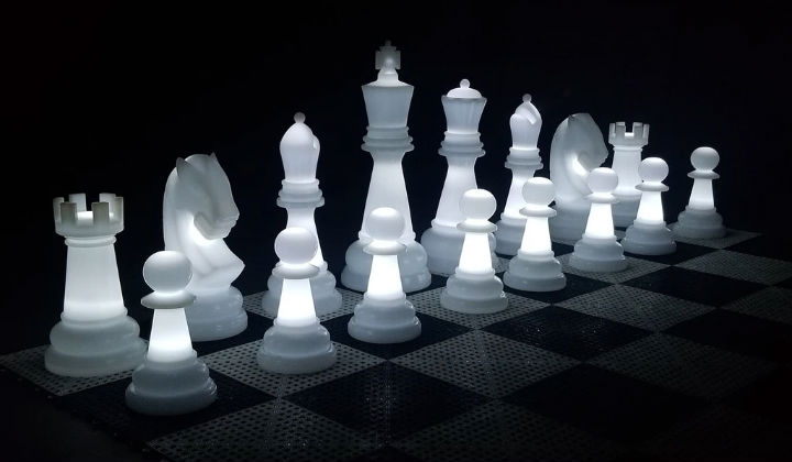 The Perfect 26-inch Plastic Light-Up Giant Chess Set