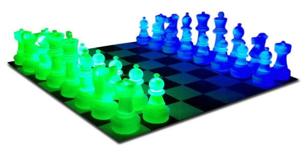 MegaChess 25 Inch Plastic Light-up LED Giant Chess Set