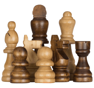 Rubber Tree Giant Chess Pieces