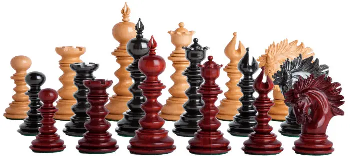 The Savano Series Luxury Wood Chess Set Pieces