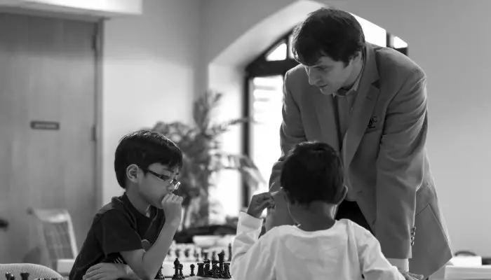 Yuri Shulman Teaching Kids to Play Chess