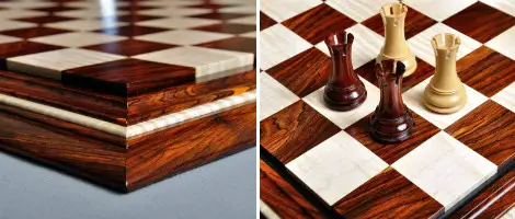 Signature Contemporary II Chess Board Cocobolo & Curly Maple