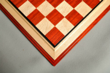 Signature Contemporary III Luxury Chess board - PADAUK / BIRD'S EYE MAPLE - 2.5" Squares
