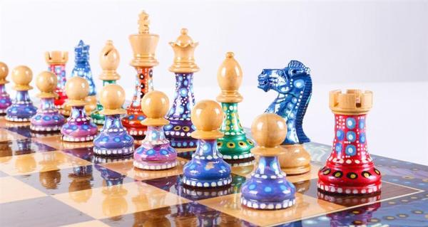 The Sydney Gruber's Painted Chess Collection