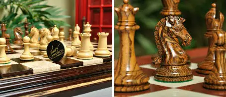 The Camaratta Signature Series Cooke Luxury Wood Chess Set & Board Combination - As Featured in Wired Magazine