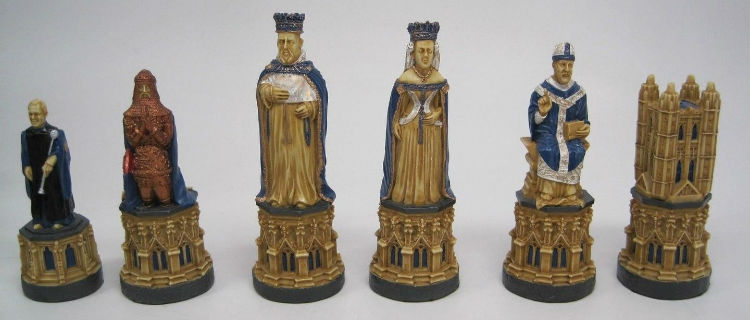 The Canterbury Cathedral Chess Set – SAC Hand-Decorated