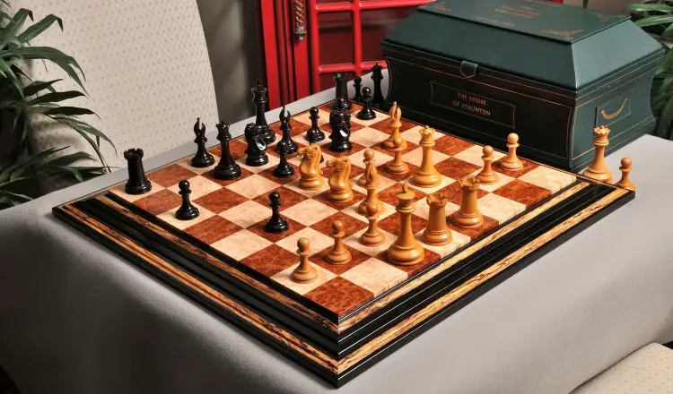 The Golden Collector Series Luxury Chess Set, Box, & Board Combination