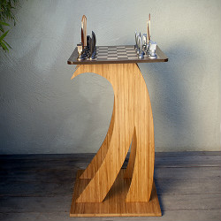 Dave Reynolds Surf Chess Set and Wave Table