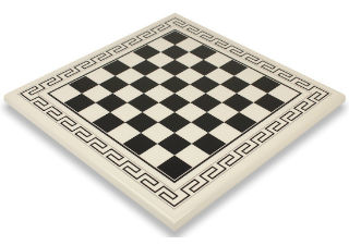 White & Black Roman Chess Board